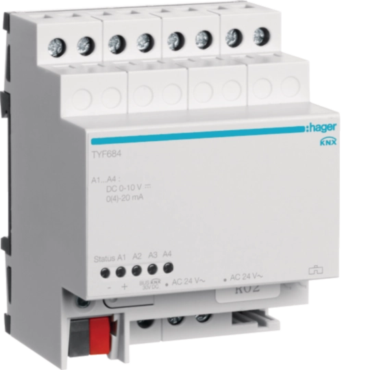 TYF684 - Analogaktor 4fach REG KNX