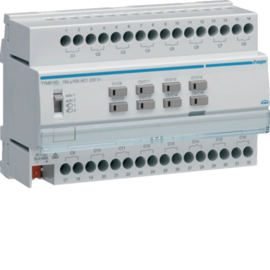 TYM616D - Brytaktor KNX 16x16A C-Last