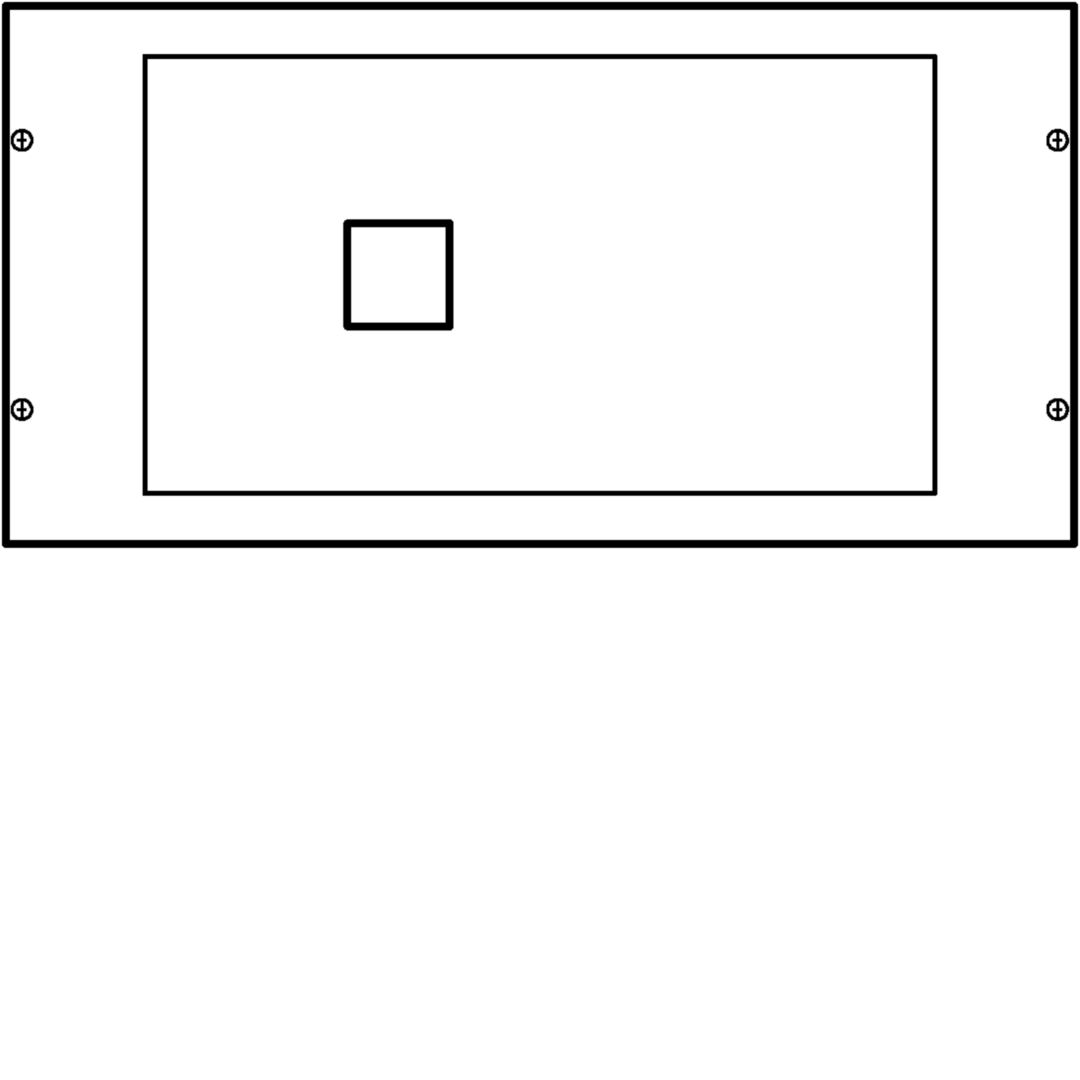 Beépítőkészlet HA352 125/160A szakaszolókapcsolóhoz 600mmx 600mmx 200mm fém 9010-RAL Quadro Hager