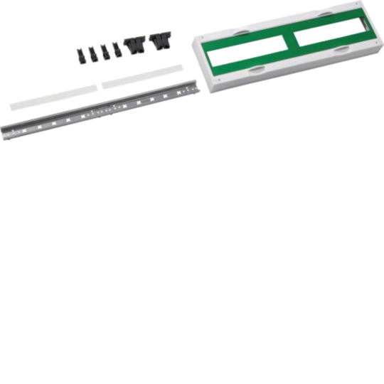 UC12MGGN - Bausatz, universN, 150x500mm, für Reiheneinbaugeräte waagerecht, 2x12PLE, grün