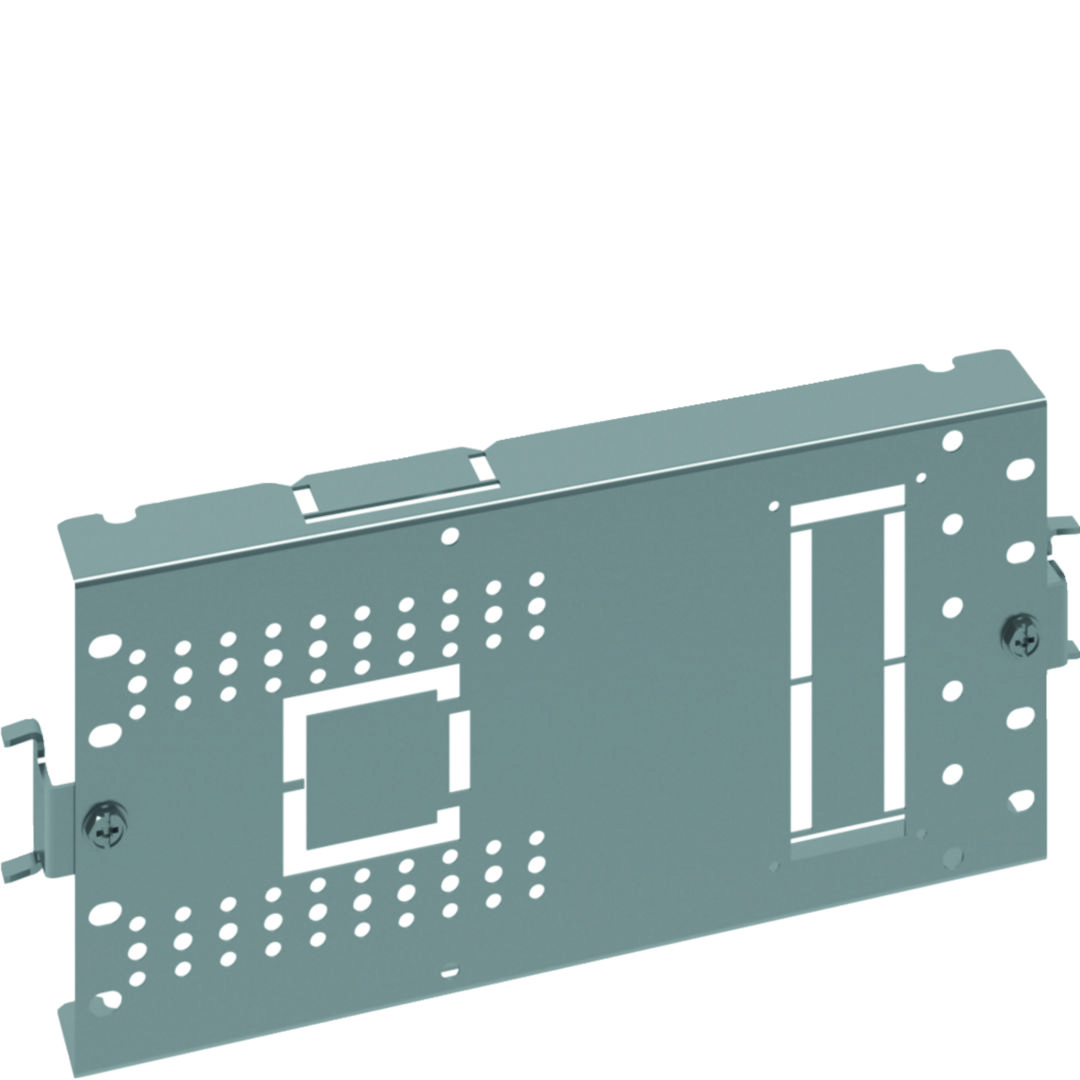 Elválasztólemez oldalsó teli 2b forma 140mm x 40mm acél galvanizált  csatlakozónyílásokkal QuadroEvo Hager