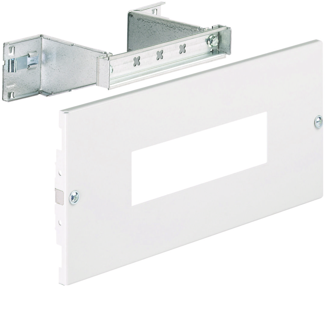 Beépítőkészlet moduláris 1-kalapsín 10-modul/sín 150mm 350mm x 15mm Quadro Hager