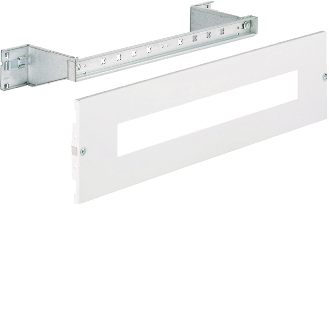 Beépítőkészlet moduláris 1-kalapsín 24-modul/sín 150mm 600mm x 15mm Quadro Hager
