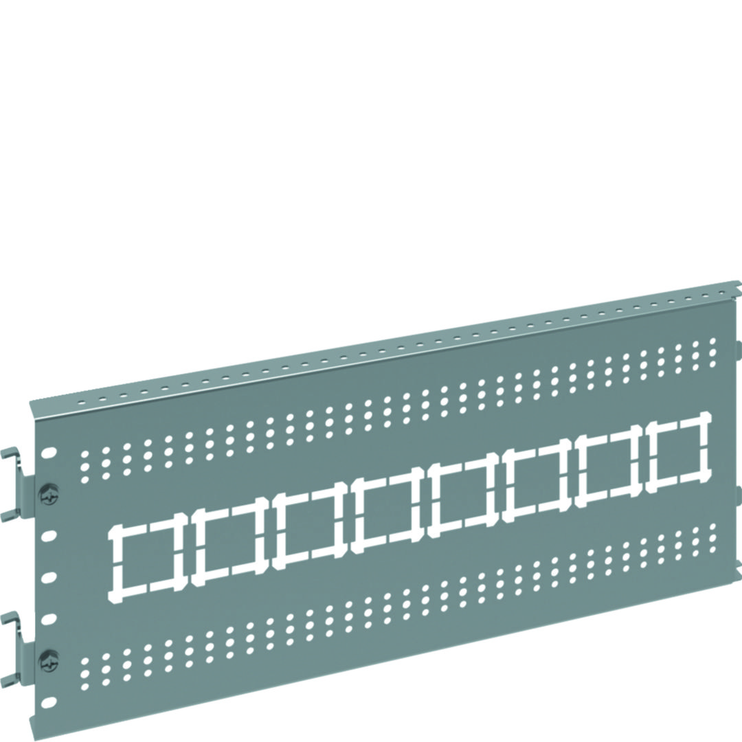 Elválasztólemez hátsó oldalsó 2b forma 194mm x 30mm acél galvanizált  csatlakozónyílásokkal QuadroEvo Hager