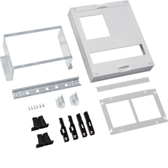 Bausatz, universN, 300x250mm, für 2 Meßgeräte 96x96mm, mit zusätzl. Hutschiene