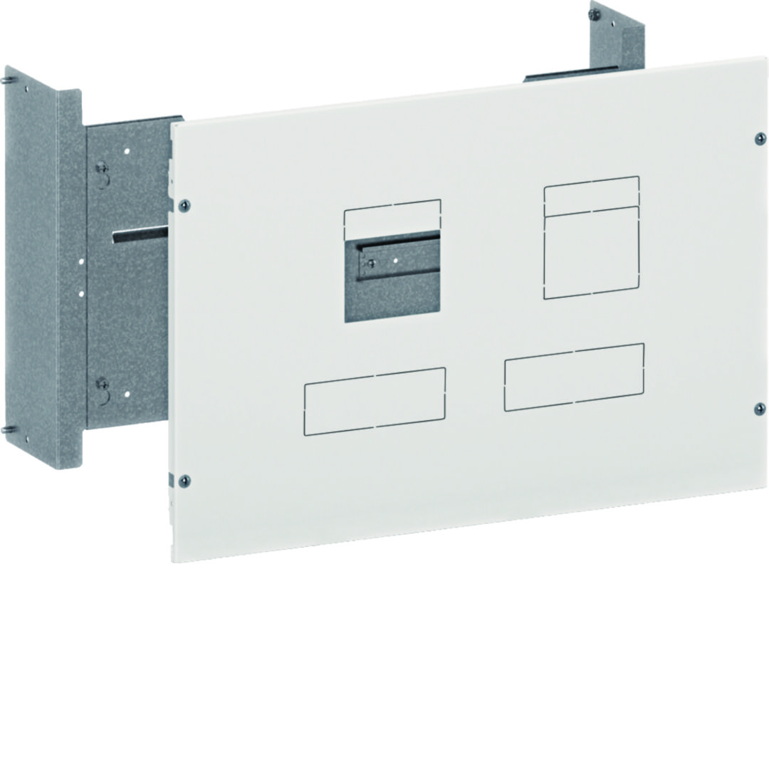 Beépítőkészlet 2xMCCB P250+RCD-hez fix függőleges 400mm x 600mm x 188mm 400mm-sortávolság QuadroEvo Hager