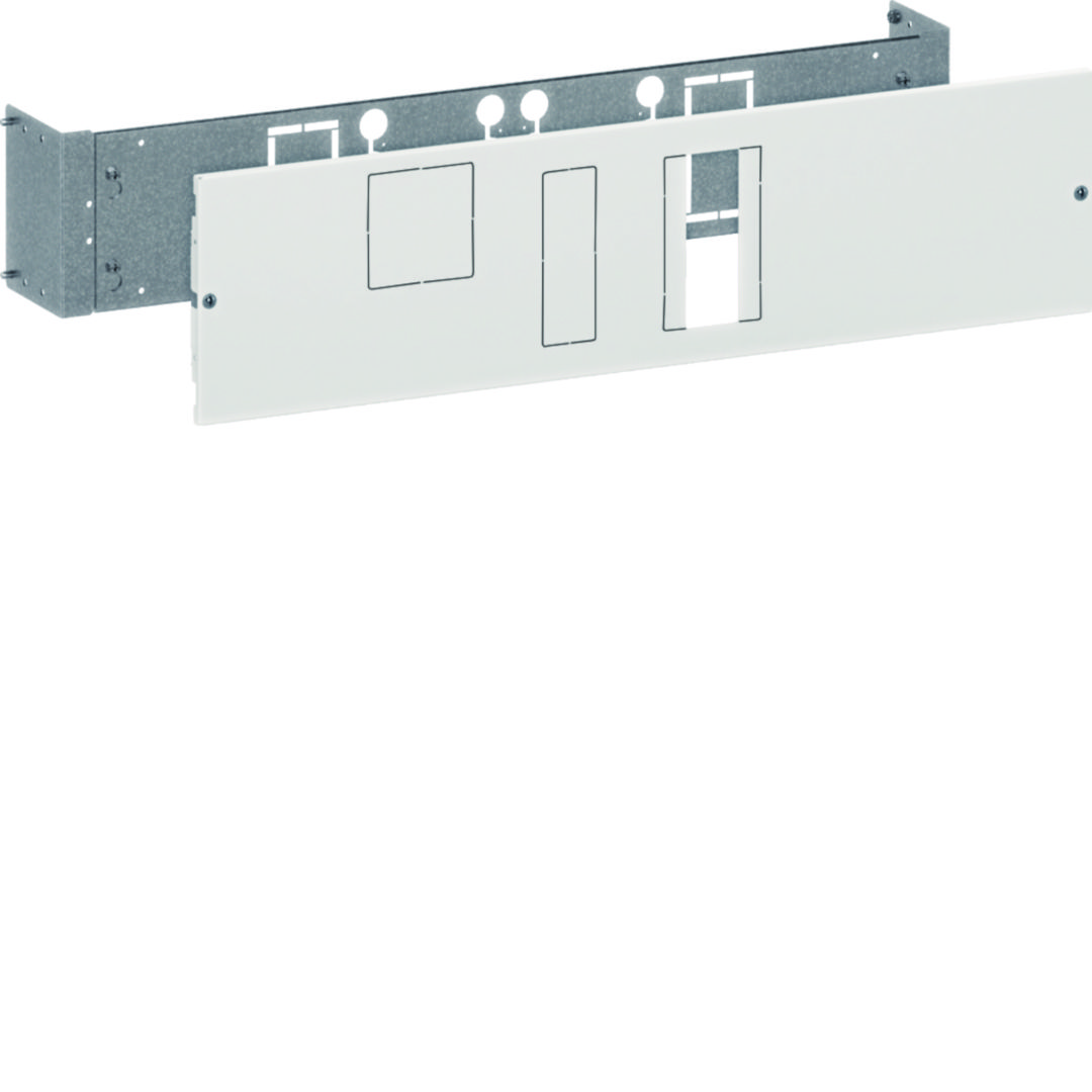 Beépítőkészlet MCCB X/H250+RCD-hez fix vízszintes 200mm x 800mm x 188mm 200mm-sortávolság QuadroEvo Hager