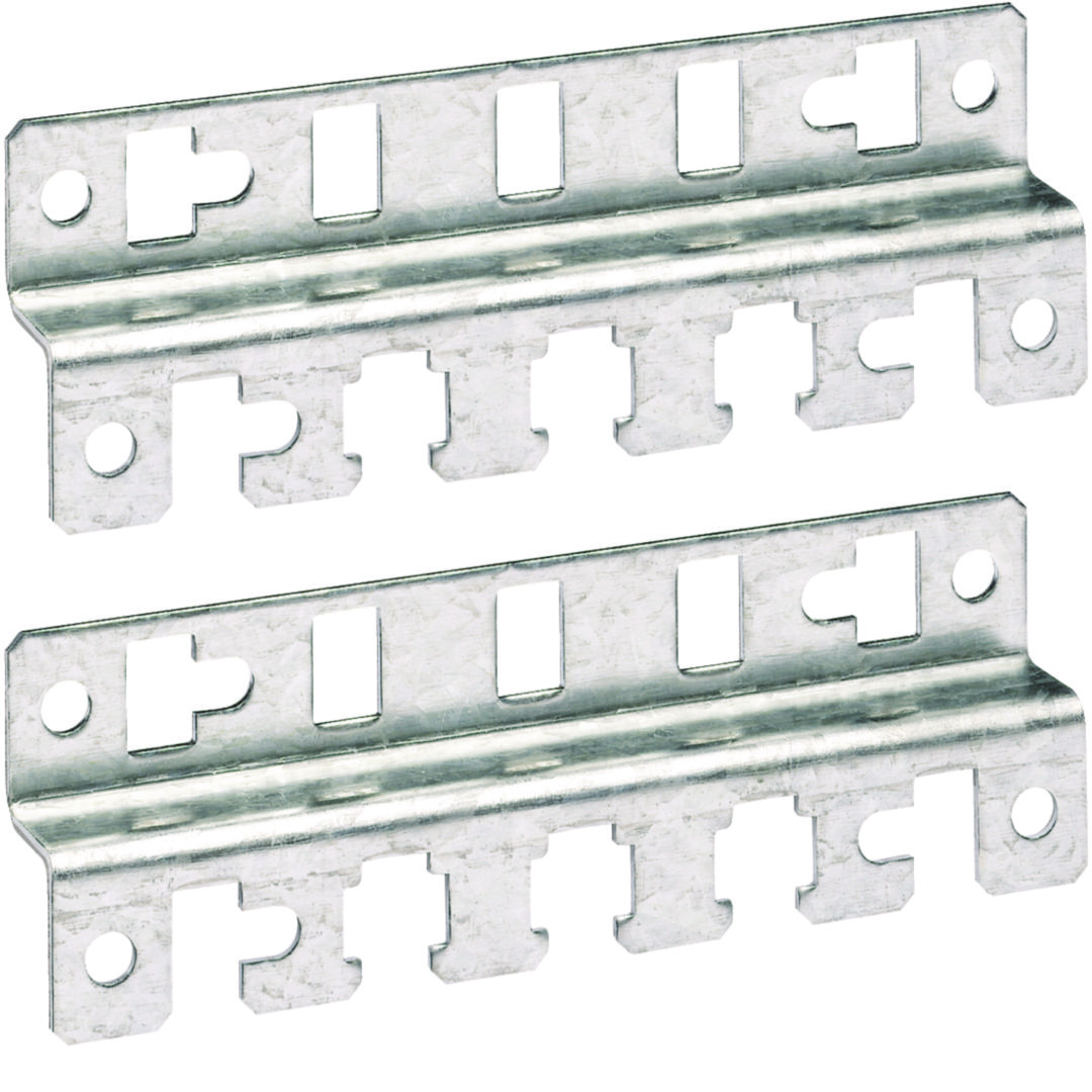 Kábelrögzítő 200mm széles kábelrendezőbe 185mm galvanizált acél rendszer csavaros Quadro Hager