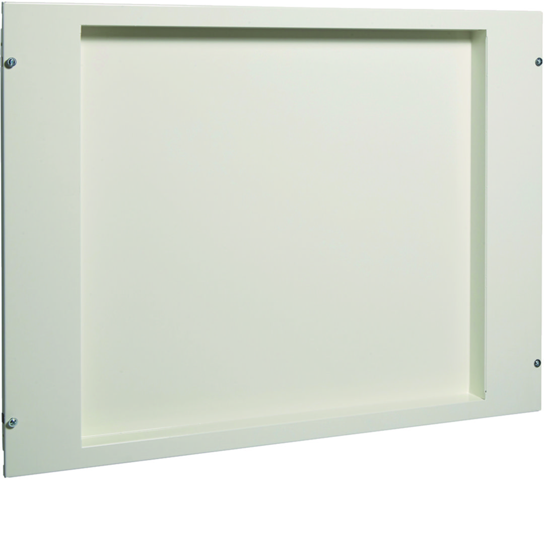 Mélyített előlap teli 800mm x 600mm 810mm fém fehér Quadro Hager