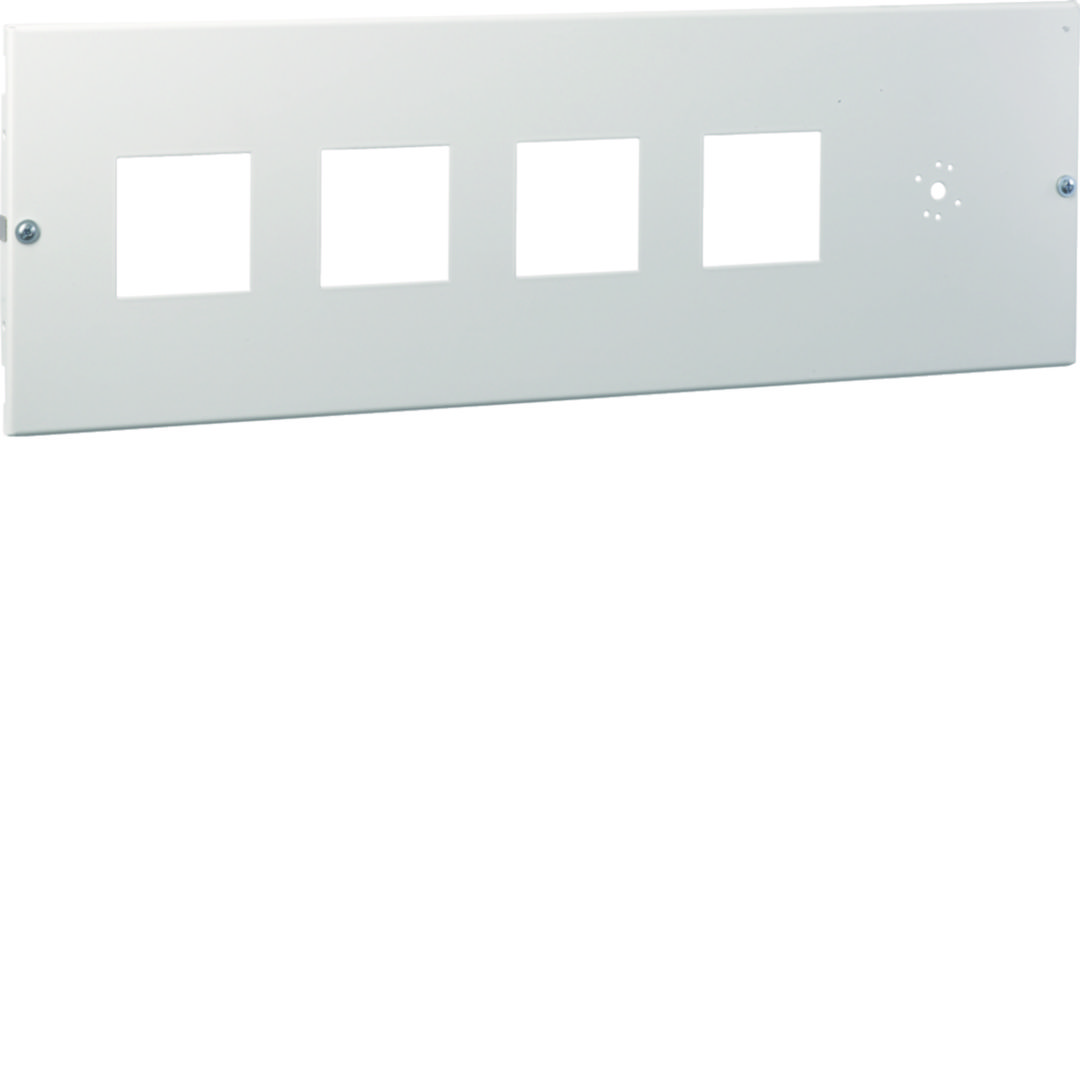 Műszer beépítőkészlet 4x92x92mm 600mm x 200mm galvanizált acél Quadro Hager