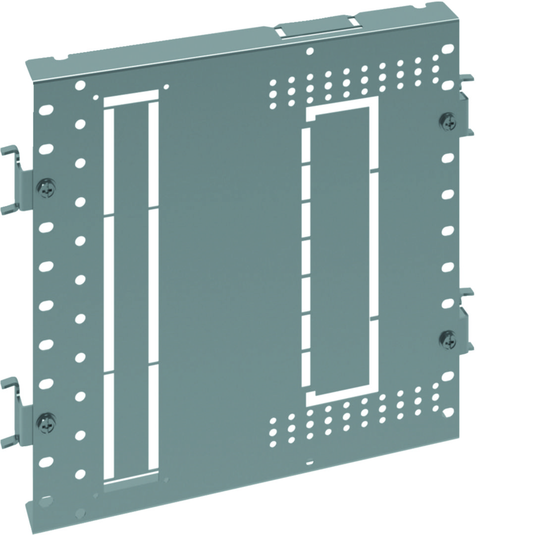 Elválasztólemez oldalsó teli 2b forma 290mm x 40mm acél galvanizált  csatlakozónyílásokkal QuadroEvo Hager