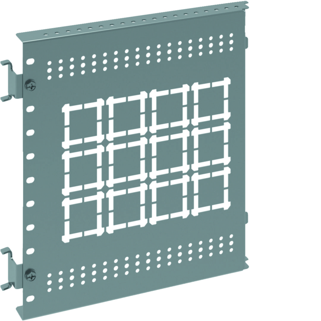 Elválasztólemez hátsó oldalsó 2b forma 294mm x 30mm acél galvanizált  csatlakozónyílásokkal QuadroEvo Hager