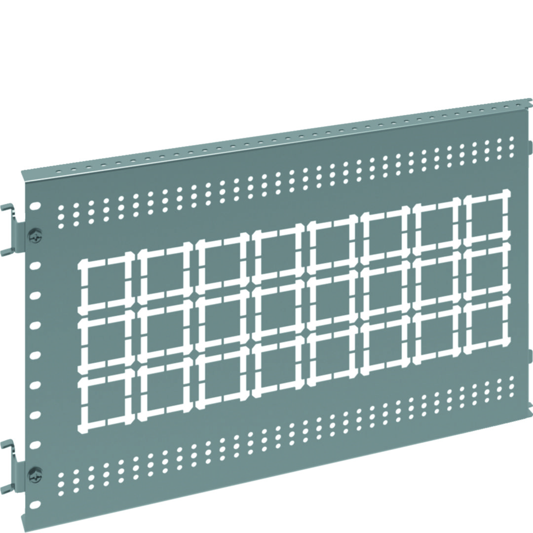 Elválasztólemez hátsó oldalsó 2b forma 294mm x 30mm acél galvanizált  csatlakozónyílásokkal QuadroEvo Hager