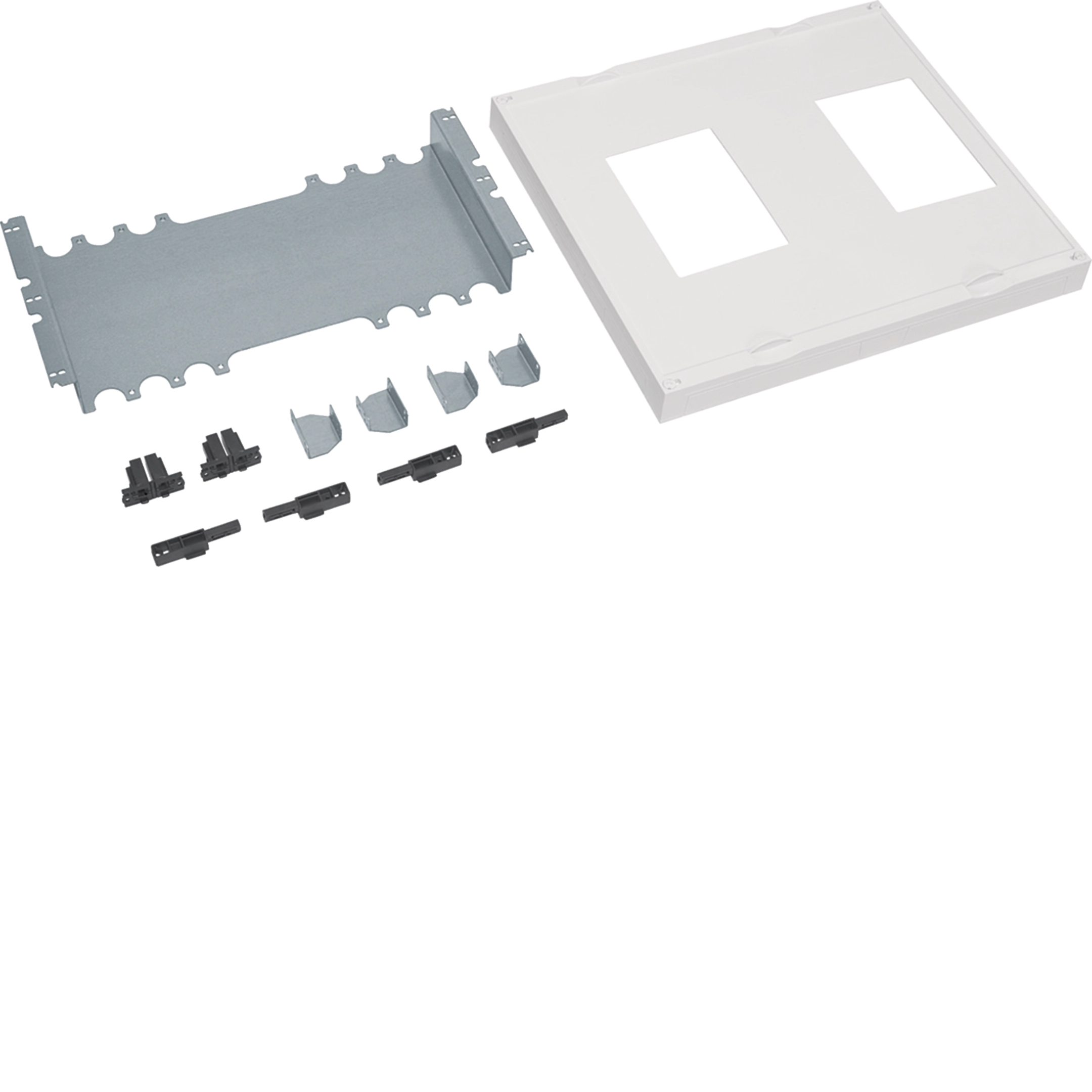 Bausatz, universN, 450x500mm, für 2 Leistungsschalter H3+ P630A, 3/4 polig