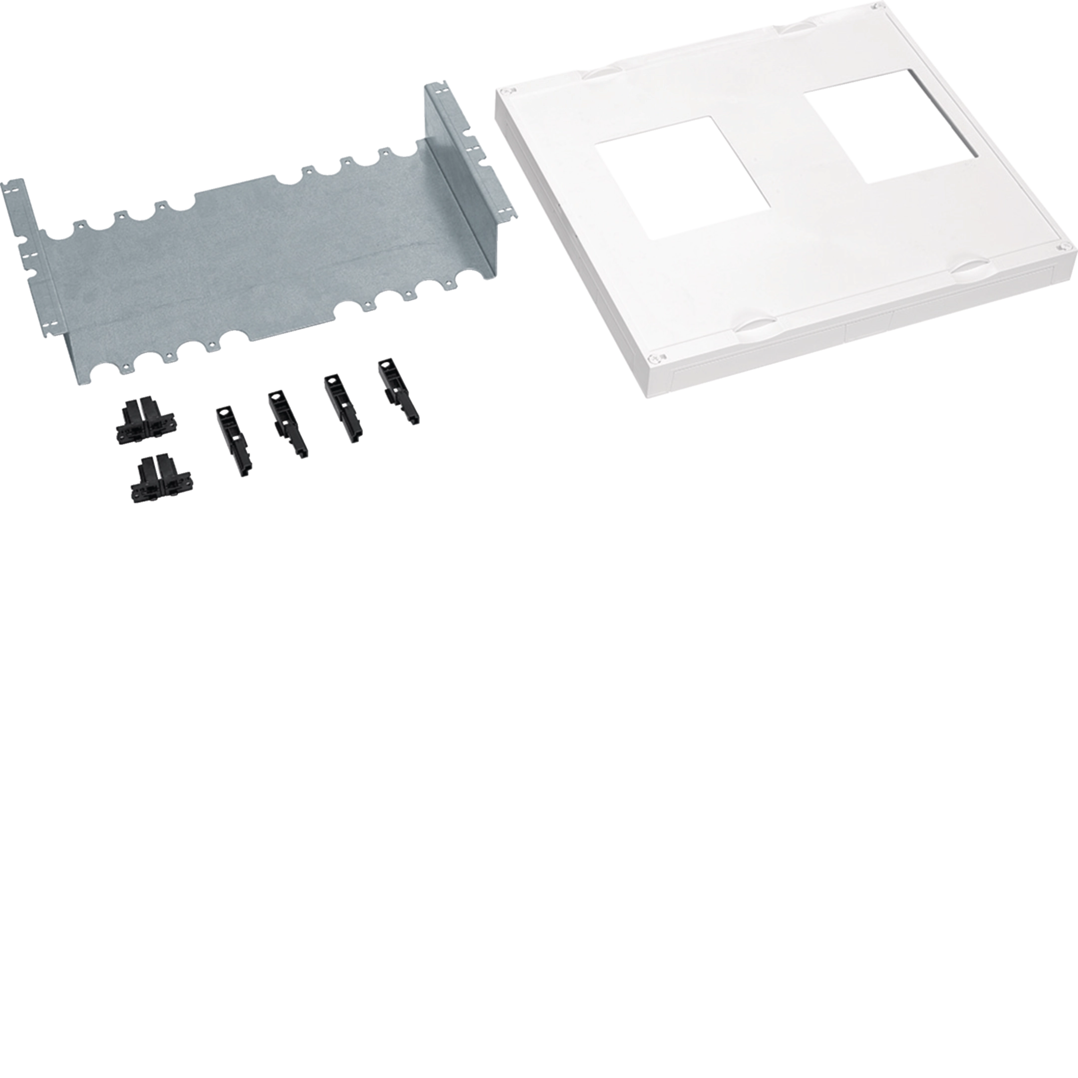 Bausatz, univ.N, 450x500mm f. 2 Leistungsschalter H3+ P630A, 3/4 polig, m. Motor