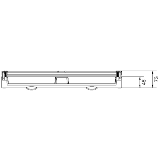 UC32MG - Bausatz, universN, 450x500mm, für Reiheneinbaugeräte waagerecht, 6x12 PLE