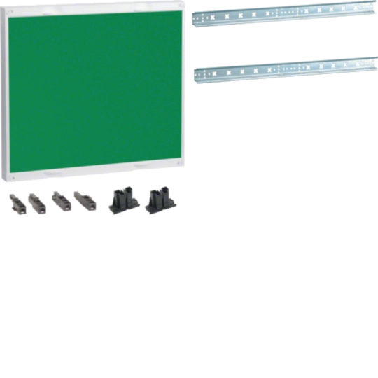 UC32RKGN - Bausatz, universN, 450x500mm, für Reihenklemmen waagerecht, grün