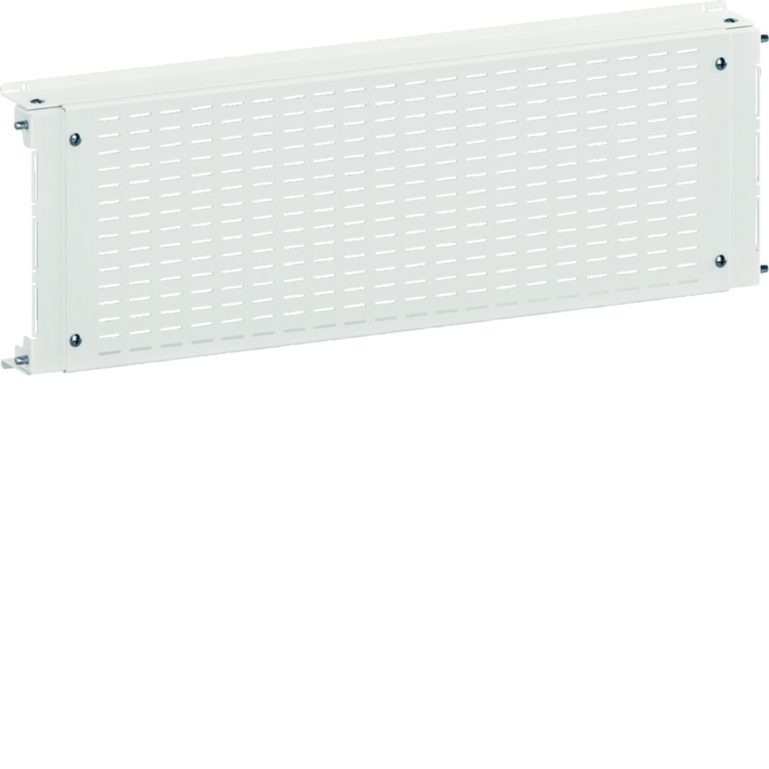 Előlap szellőzőnyílásokkal 350mm x 200mm 4U lakkozott acél QuadroEvo Hager