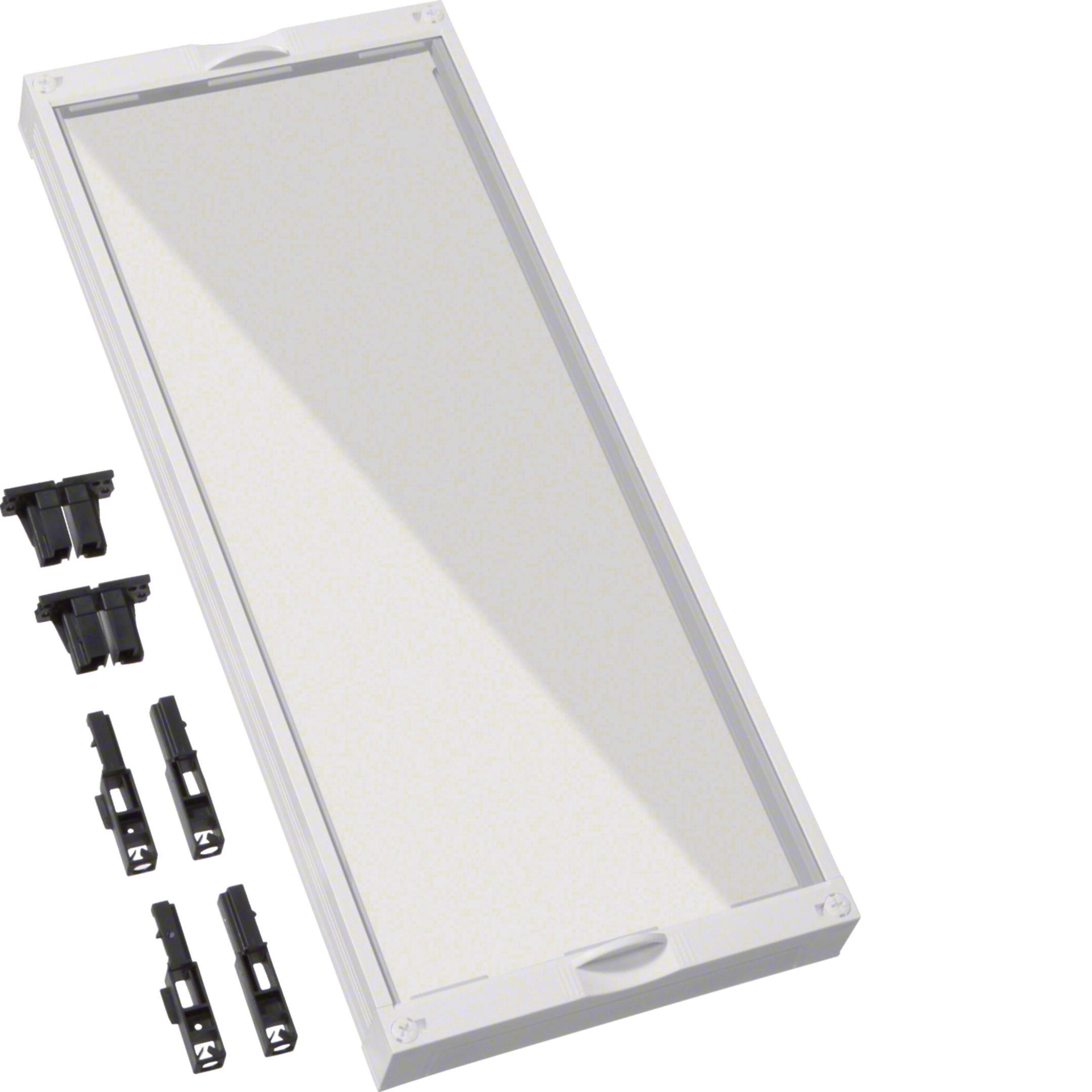 Bausatz, universN, 600x250mm, Berührungsschutzabdeckung klarsicht