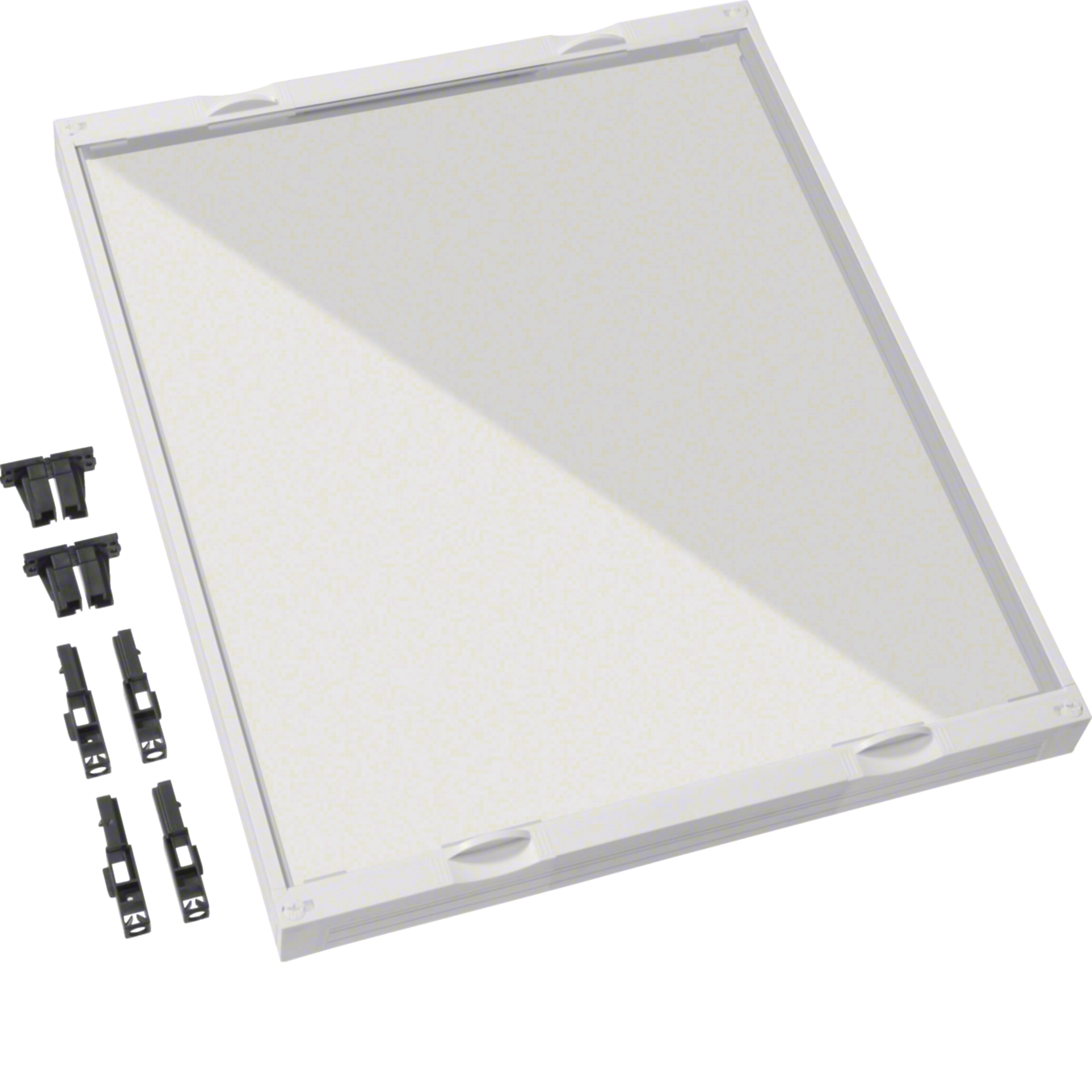 UC42BAKL - Bouwgroep, 600x500mm, afdekplaat transparant