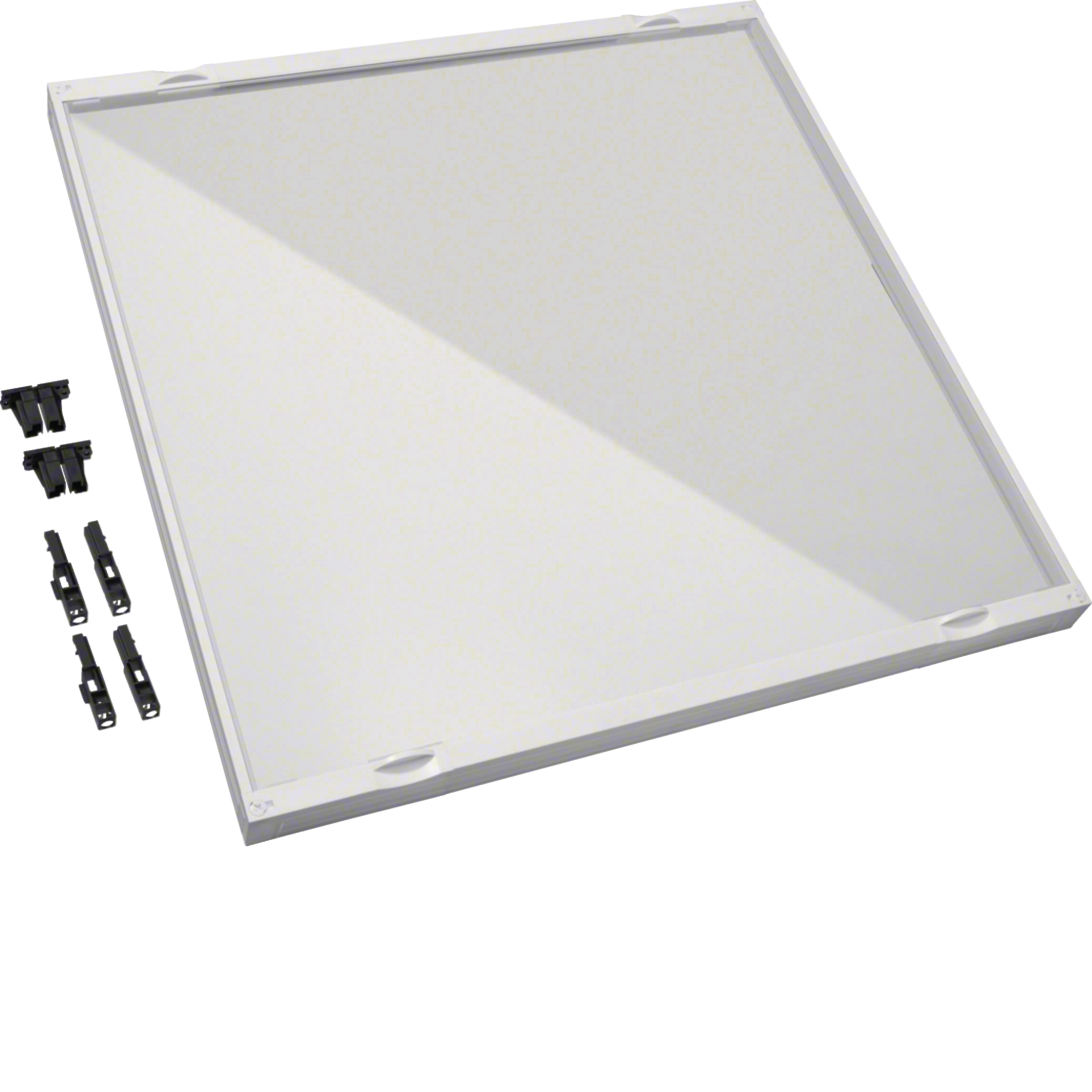 Bausatz, universN, 750x750mm, Berührungsschutzabdeckung klarsicht