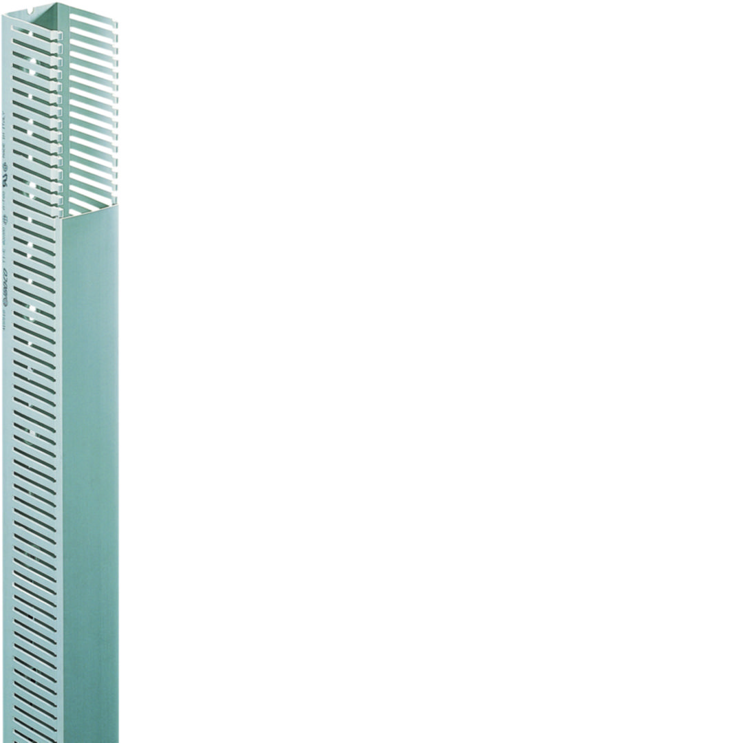 Perforált huzalozócsatorna függőleges 80mm x 60mm x 2000mm műanyag szürke Quadro Hager