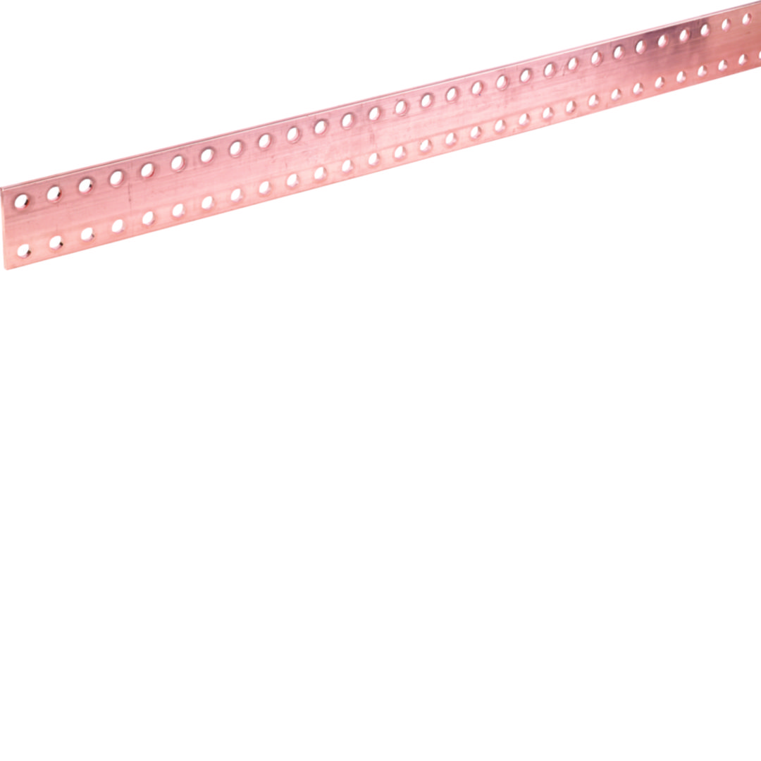 Réz (Cu) gyűjtősín lyukasztott lapos 700A 1750mm x 5mm x 1750mm Quadro Hager