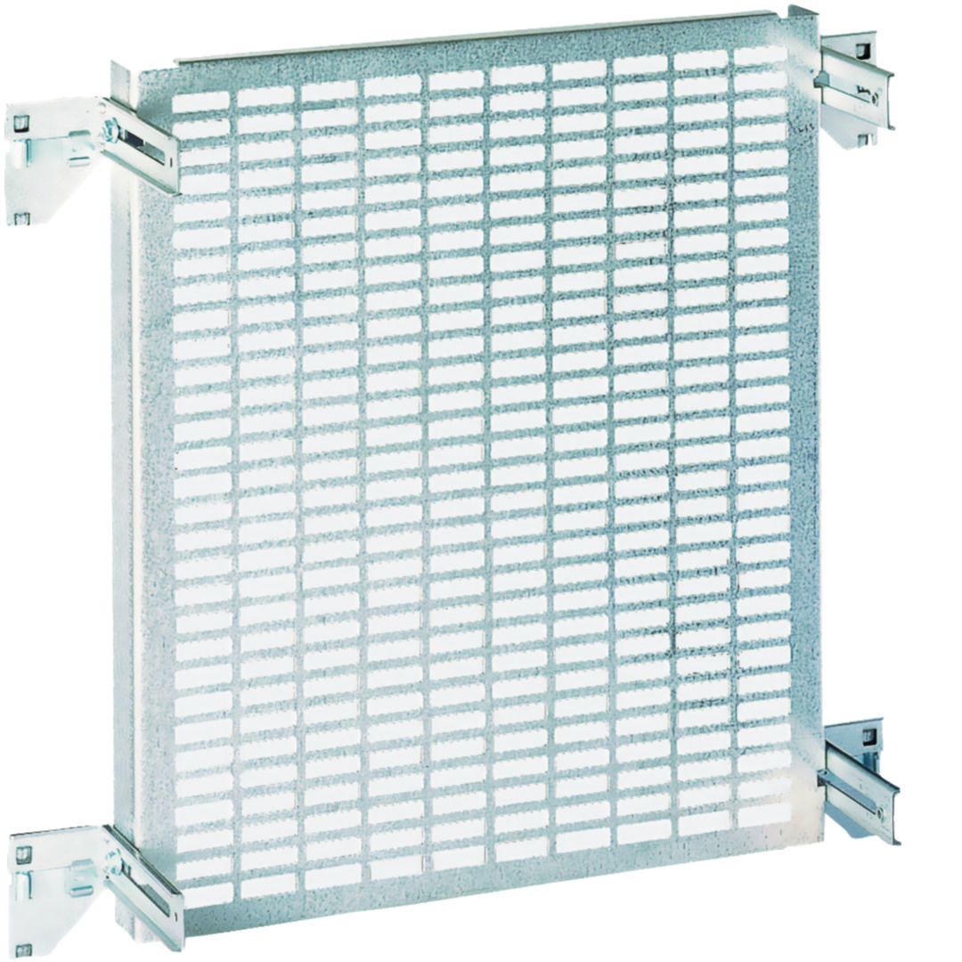 Szerelőlap állítható perforált acél 450mm x 500mm galvanizált Quadro Hager