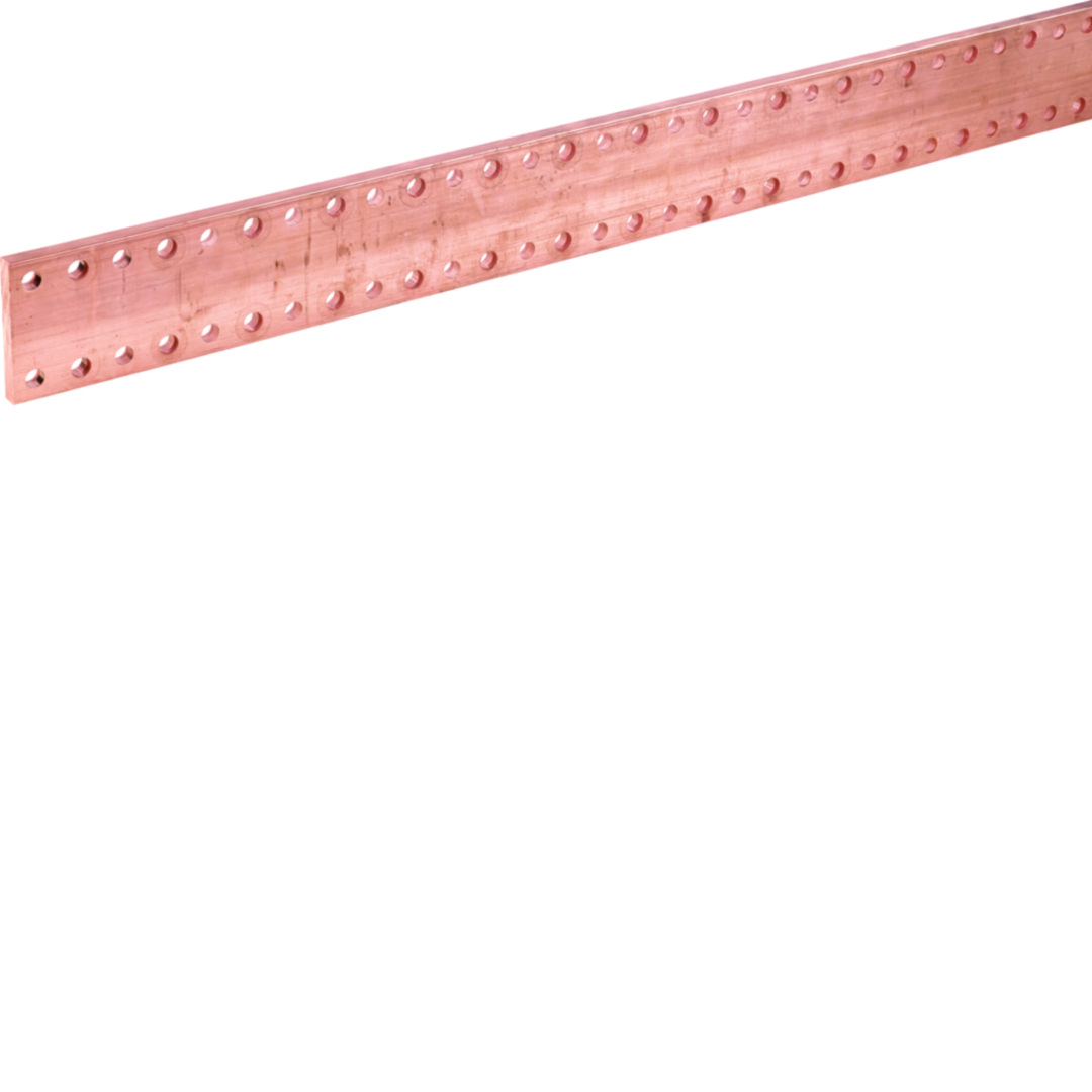 Réz (Cu) gyűjtősín lyukasztott profil 1250A 1750mm x 80mm x 1750mm Quadro Hager