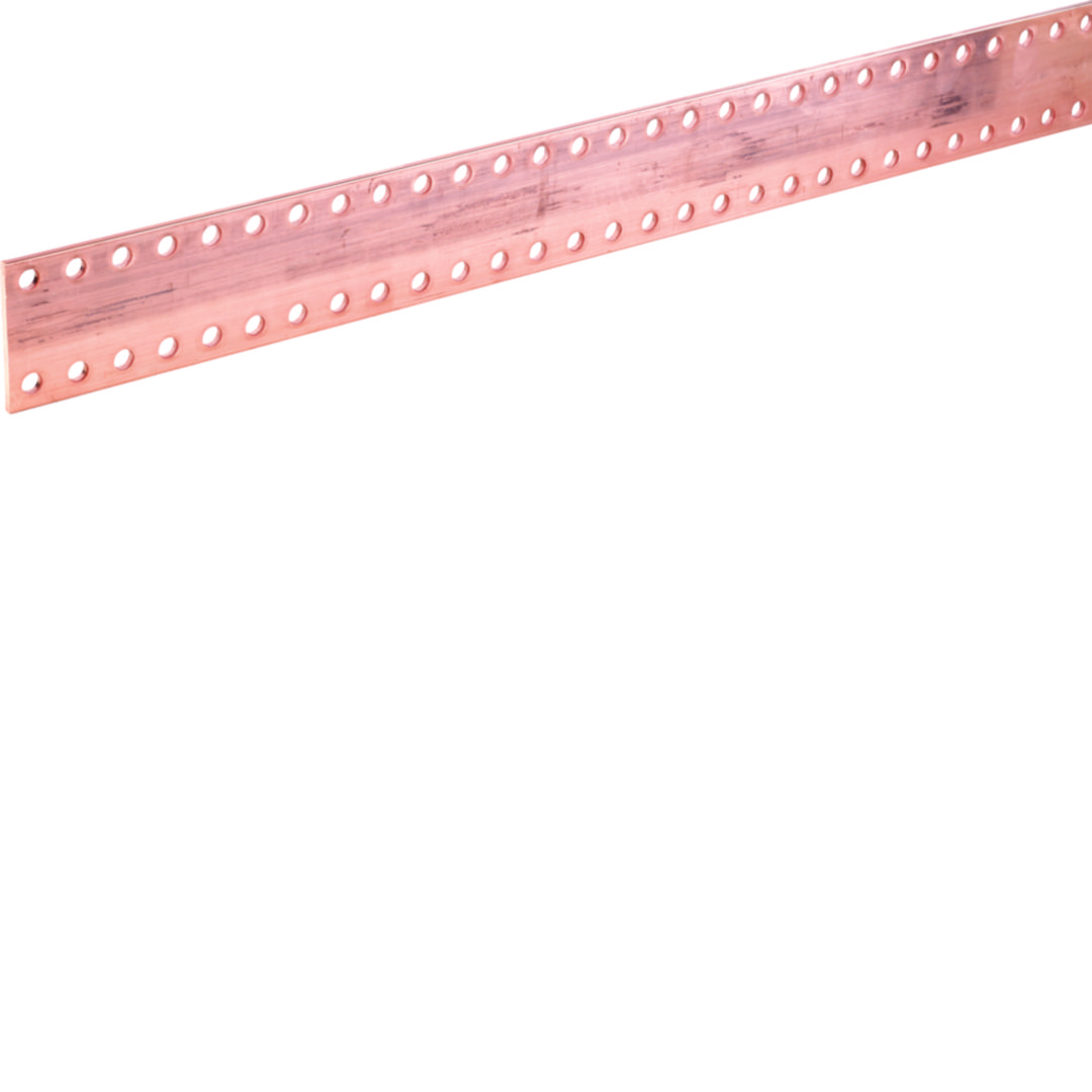 Réz (Cu) gyűjtősín lyukasztott lapos 900A 875mm x 10mm x 1750mm Quadro Hager