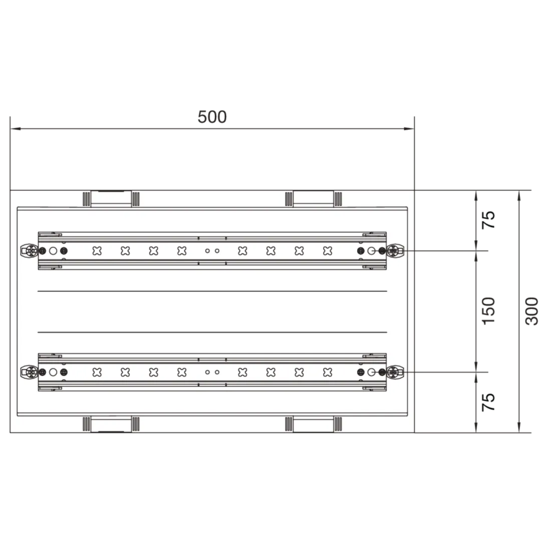 UD22B6 - Byggsats m normslits, för modulkomponenter