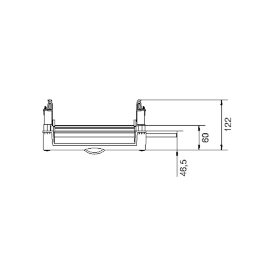 UD31B4 - Baustein, univ.N, 450x250mm, Reiheneinbaugeräte, waag., 3x12 PLE, m. PE/N-Klemme