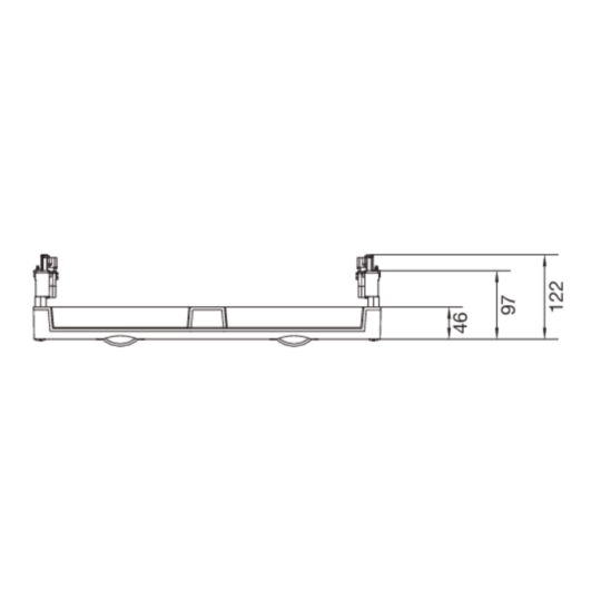 UE32B8N - univers N Podzespół rozstaw 60mm3-pol.8xNH00listw.450x500mmodpływ dół