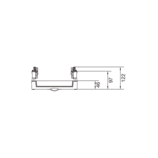 UE41B3N - univers N Podzespół rozstaw 60mm3-pol.3xNH00listw.600x250mmodpływ góra