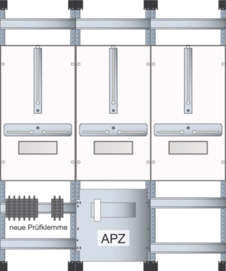 UF23Z1 - Wandlermessfeld, universN, 3-feldig, 900 mm, TAB Mitteldeutschland 2023