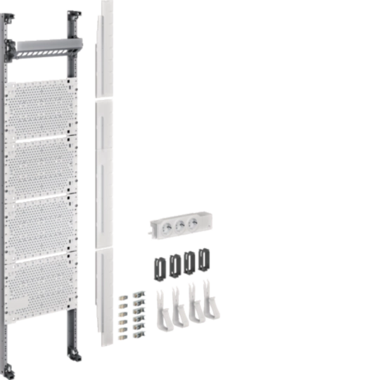 Komplettfeld Multimedia, univers Z, 1050 mm,1-feld, mit 6xPatchmodulen RJ45