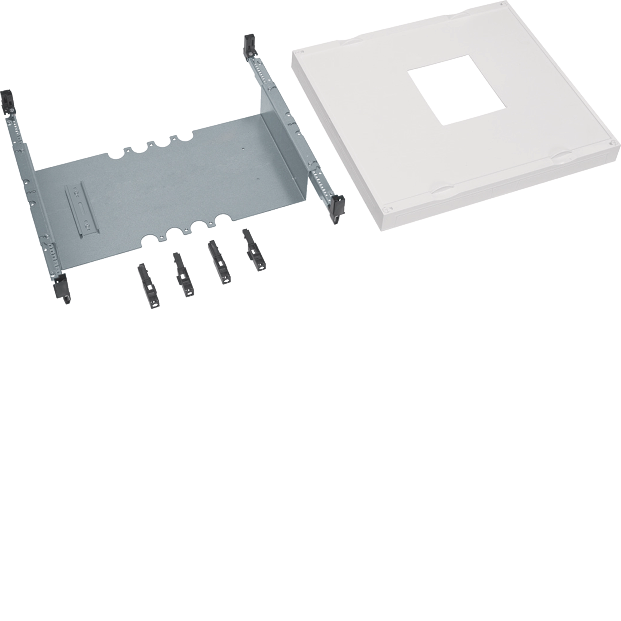 Baustein, univ.N, 450x500mm, f.Leistungsschalter H3+ P630A, 3/4 polig, m. Motor