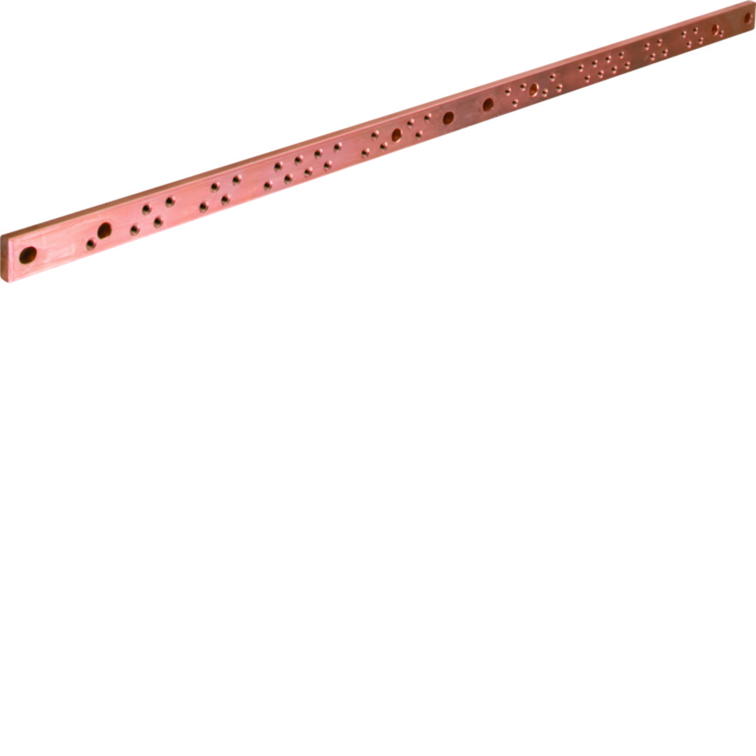 Réz (Cu) gyűjtősín lyukasztott lapos 1250A 1750mm x 60mm x 1750mm Quadro Hager