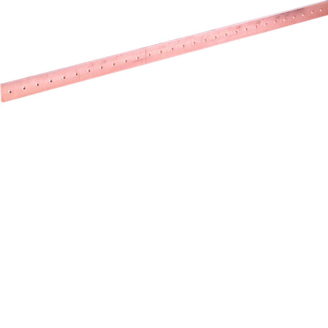 Réz (Cu) gyűjtősín lyukasztott lapos 160A 1750mm x 5mm x 1750mm Quadro Hager