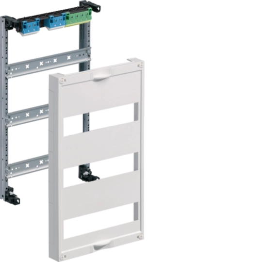 UW31V - Einbausatz, univ., m. Hutschienen, f. Feldverteiler AP 3-reihig, 450x250mm, QC