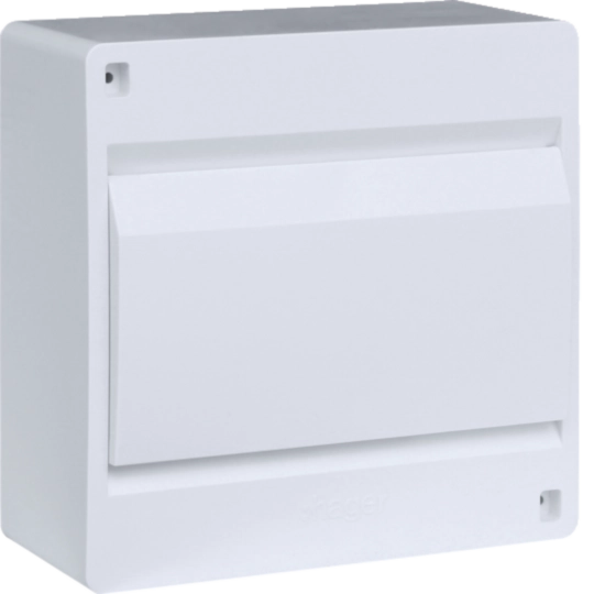 VD108PD - Rozvodnice nástěnná cosmos, IP40, 1-řadá, 8 mod., plná dvířka