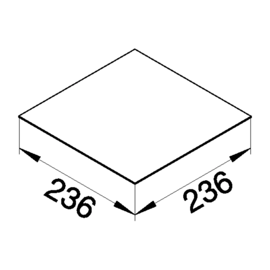 VDDEQ12P1 - Deckeleinlage aus Pappe für Verschlussdeckel VDQ12 Materialstärke 1mm