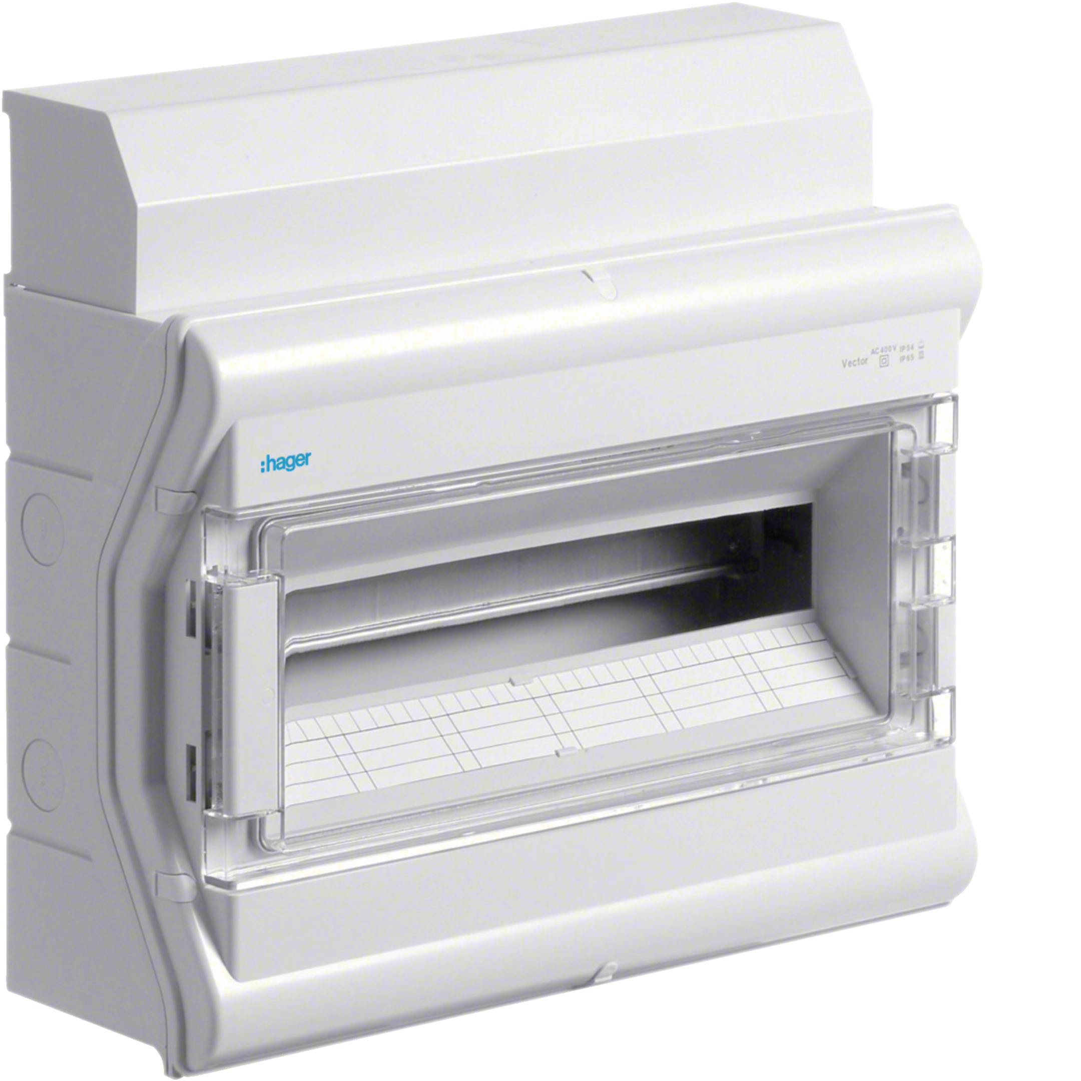 Kleinverteiler, vector, APV, IP65, 18PLE, mit Rangierkanal