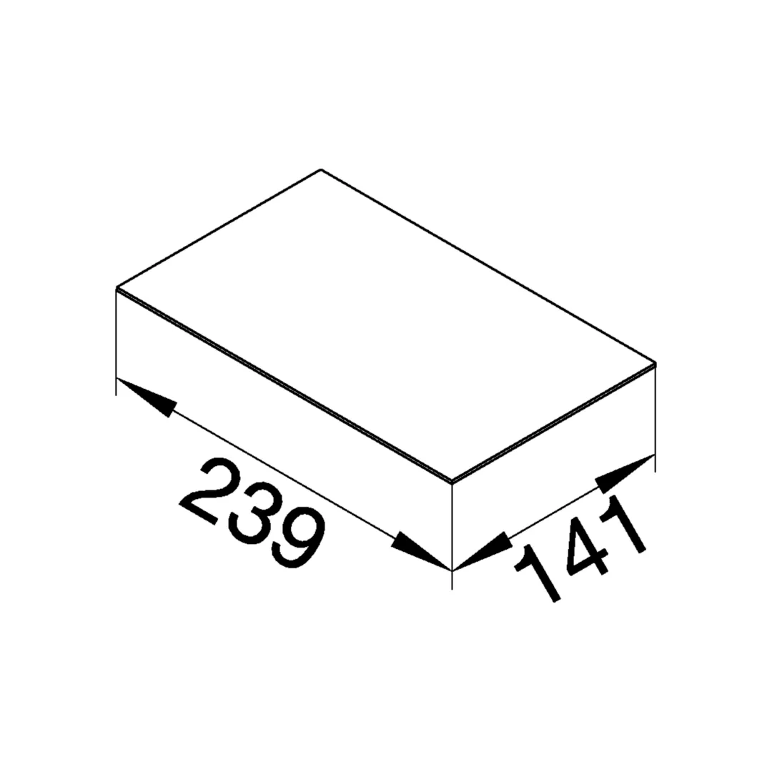 VEDEE09P2 - Deckeleinlage aus Pappe für Versorgungseinheit VE09 Materialstärke 2mm
