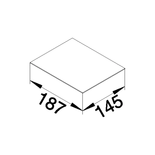 VEDEQ06P2 - Deckeleinlage aus Pappe für Versorgungseinheit VQ06 Materialstärke 2mm