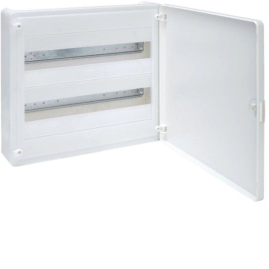 VS218PES - Caja de superficie golf serie VS, 2 filas, 36M, puerta blanca, regleta QC,chasis