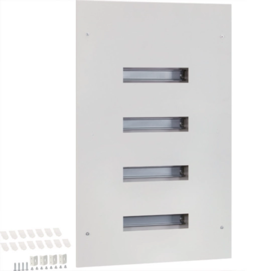 VT48F - 48M 4Row DIN Flush Metal BOX, No Door