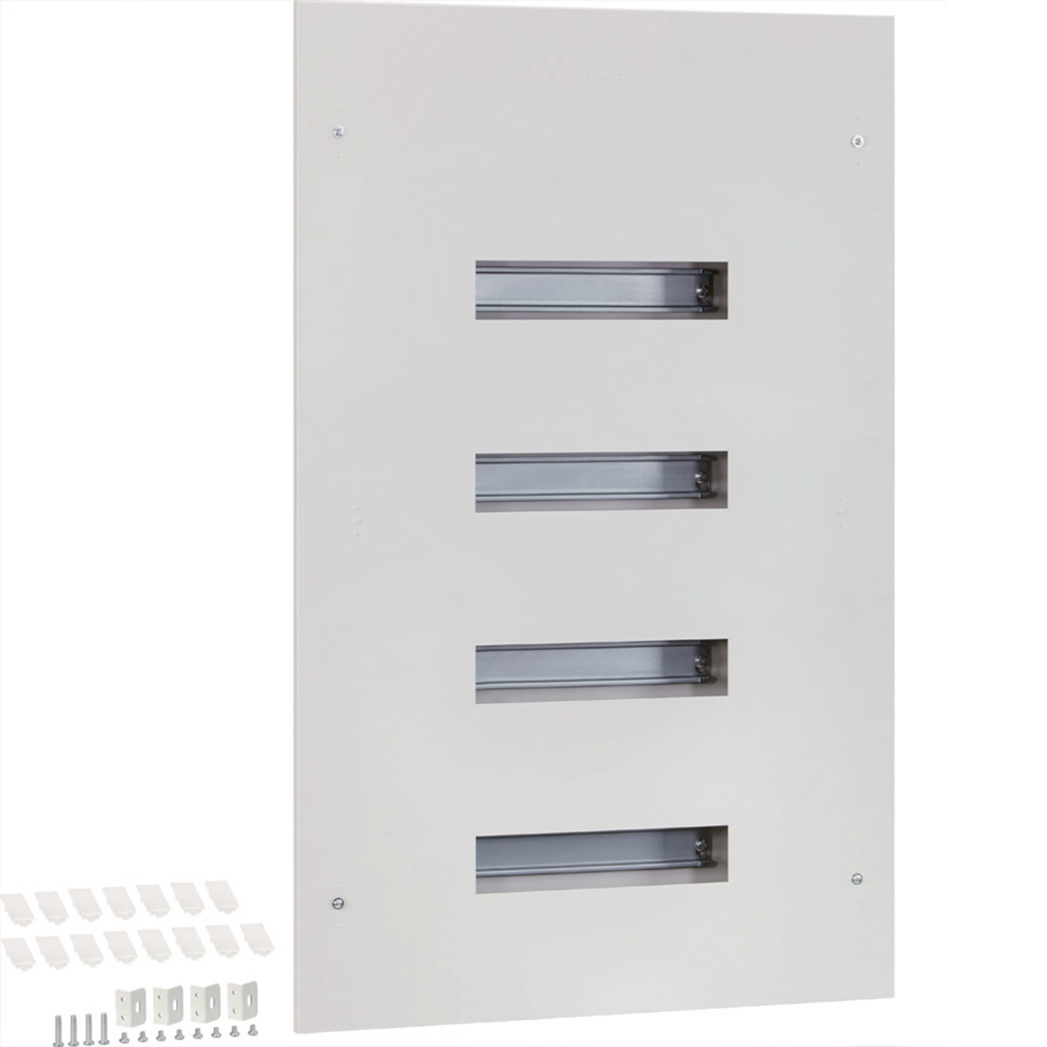 VT48F - 48M 4Row DIN Flush Metal BOX, No Door