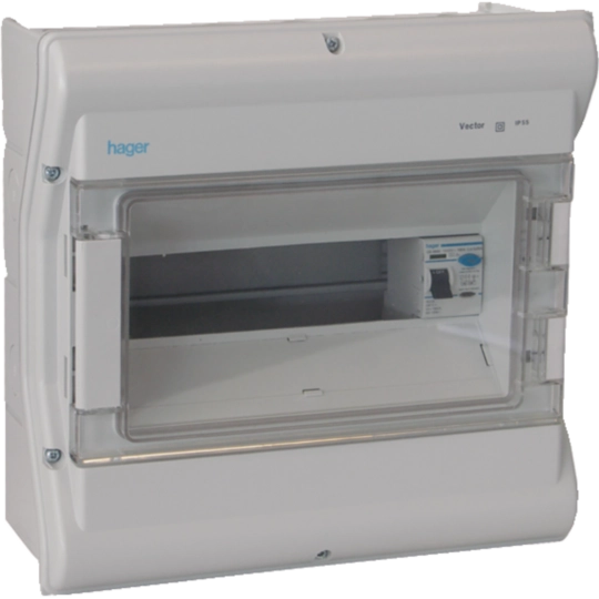 VW310G - 10 Way 100A 30mA RCCB Incomer, IP55