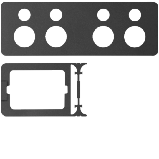 WBHA4PP-MB - Allure 4 Gang Socket Kit MB